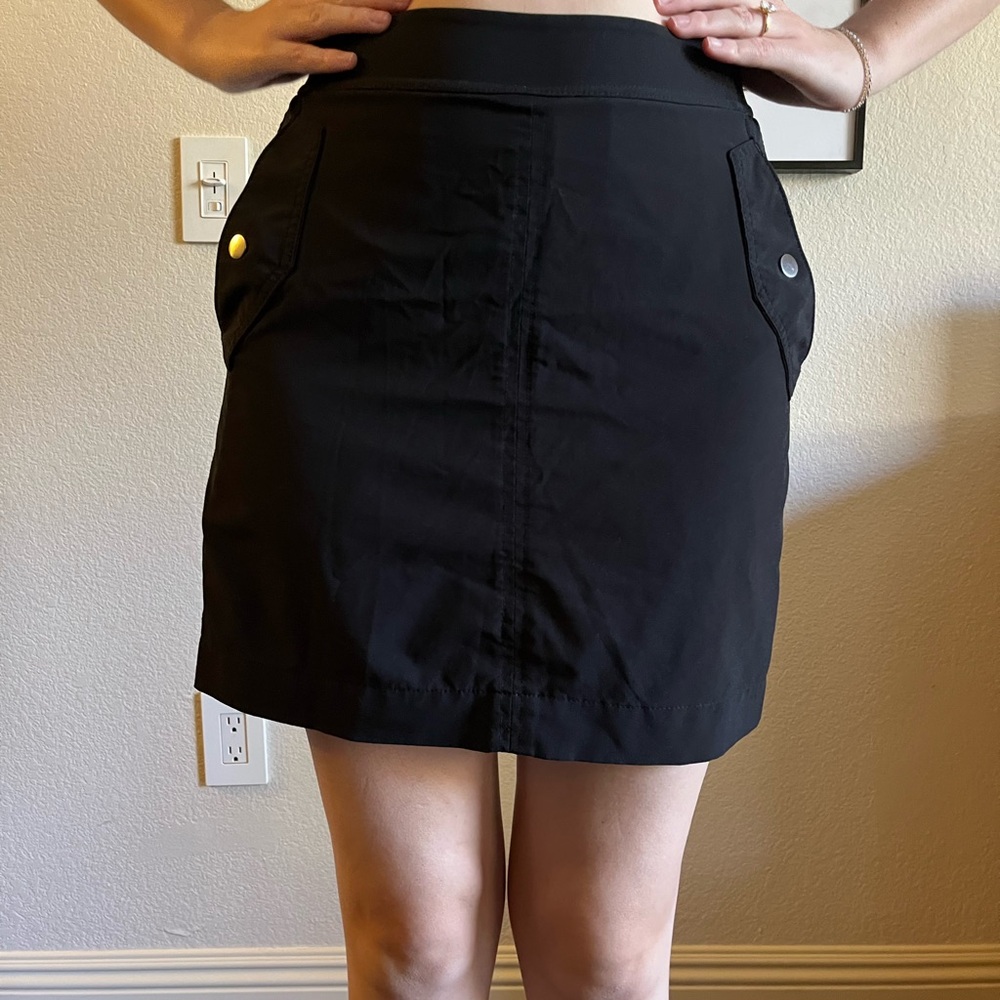 Black Athletic Skirt with Built in Shorts